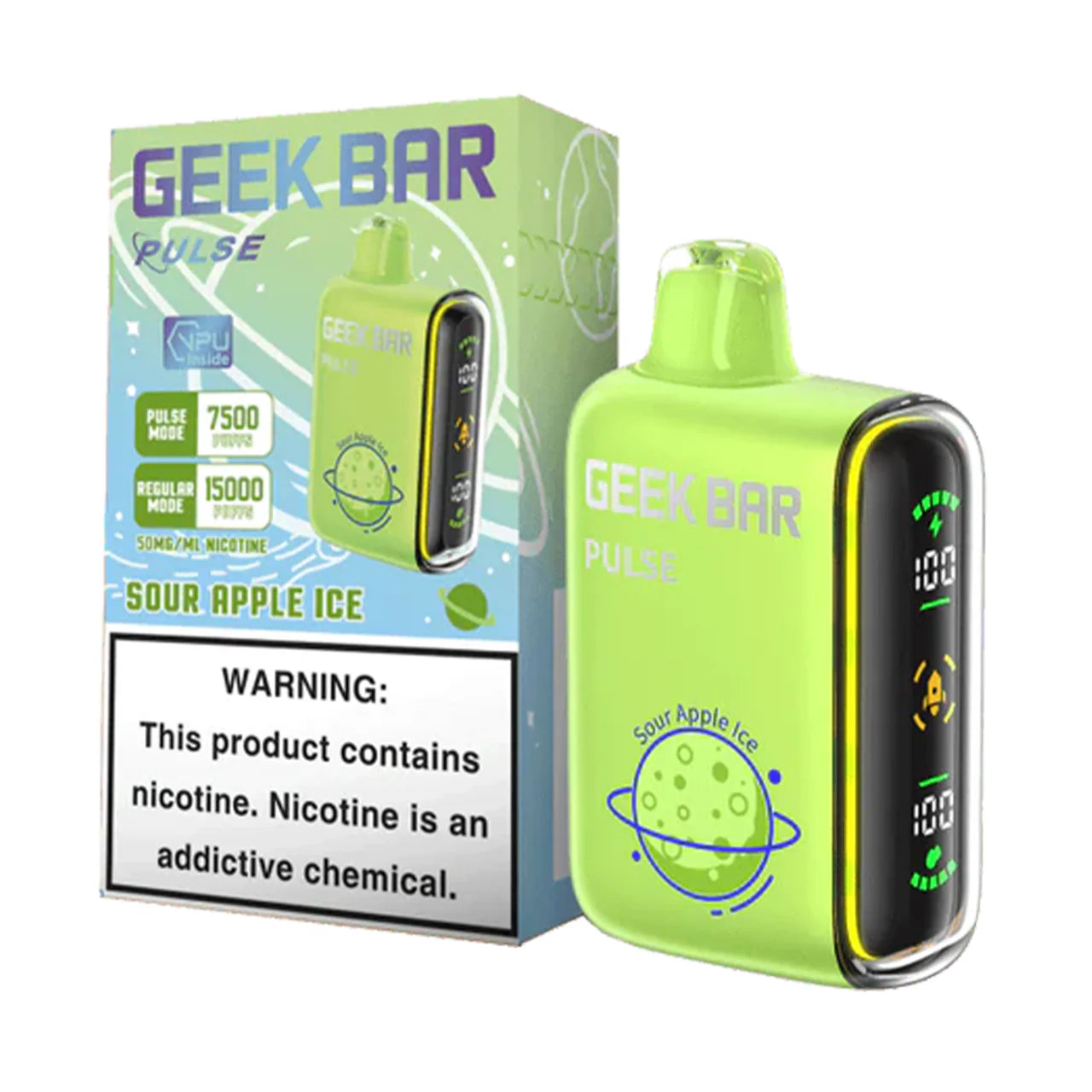 50% GEEK BAR Pulse 15000 Puffs Disposable - 50MG/ML Nicotine