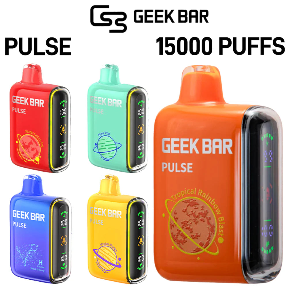 50% GEEK BAR Pulse 15000 Puffs Disposable - 50MG/ML Nicotine